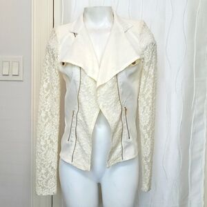 Chocolate USA White Floral Lace Jacket